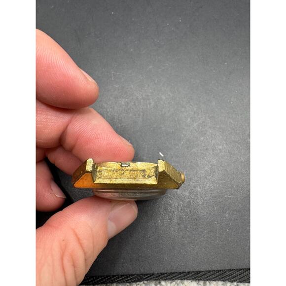 Vintage Bulova Caravelle Transistorized N5 Gold Tone Date Square Watch No Band - Picture 5 of 9